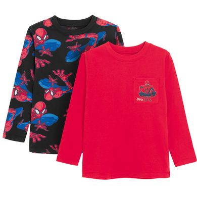Cool Club, Bluzka chłopięca z długim rękawem, mix, Spider-Man, zestaw, 2 szt.