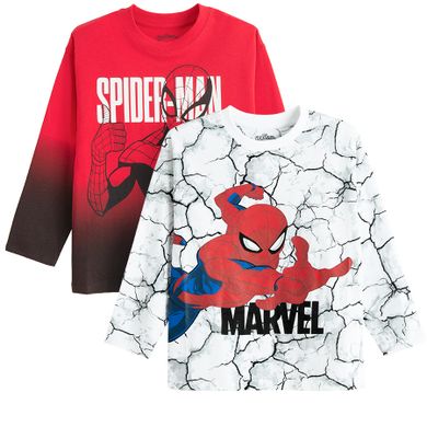Cool Club, Bluzka chłopięca z długim rękawem, mix, Spider-Man, zestaw, 2 szt.