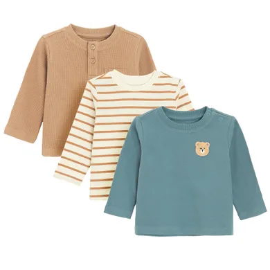 Cool Club, Bluzka chłopięca z długim rękawem, mix, zestaw, 3 szt.