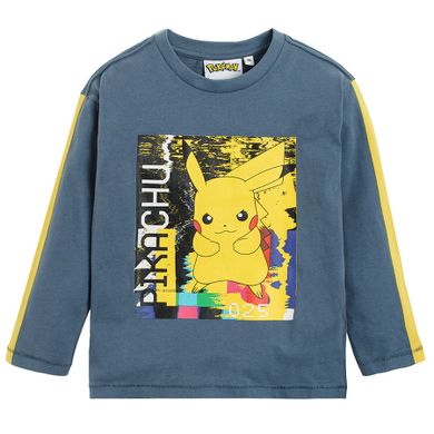 Cool Club, Bluzka chłopięca z długim rękawem, niebieska, Pokemon, Pikachu