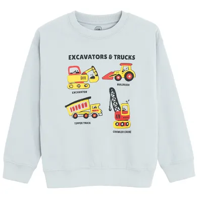 Cool Club, Bluzka chłopięca z długim rękawem, szara