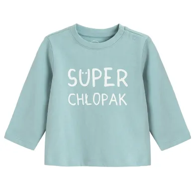 Cool Club, Bluzka chłopięca z długim rękawem, turkusowa