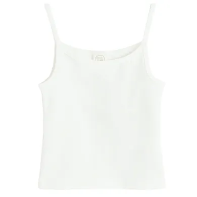 Cool Club, Bluzka dziewczęca na ramiączka, biała