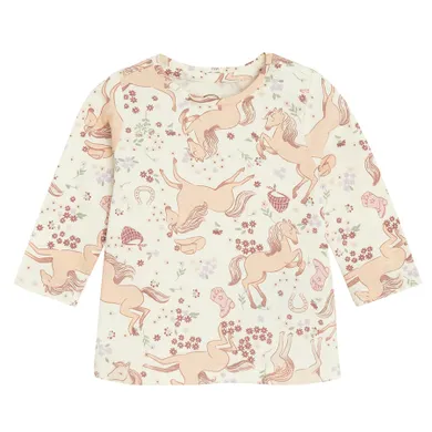 Cool Club, Bluzka dziewczęca z długim rękawem, biała