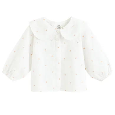 Cool Club, Bluzka dziewczęca z długim rękawem, biała