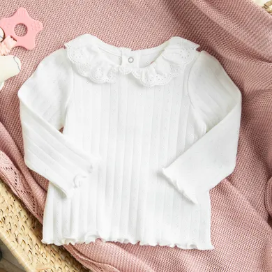 Cool Club, Bluzka dziewczęca z długim rękawem, biała