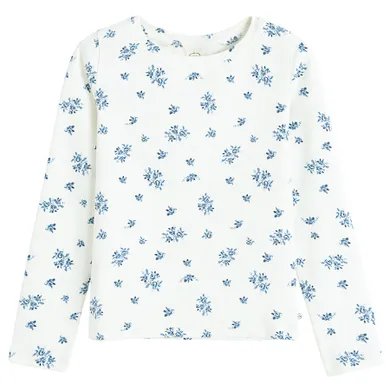 Cool Club, Bluzka dziewczęca z długim rękawem, biała