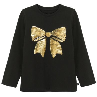 Cool Club, Bluzka dziewczęca z długim rękawem, czarna