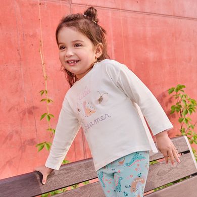 Cool Club, Bluzka dziewczęca z długim rękawem, ecru