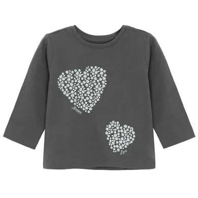 Cool Club, Bluzka dziewczęca z długim rękawem, grafitowa