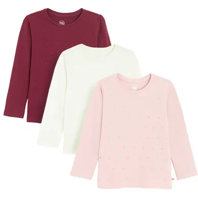 Cool Club, Bluzka dziewczęca z długim rękawem, mix, zestaw, 3 szt.