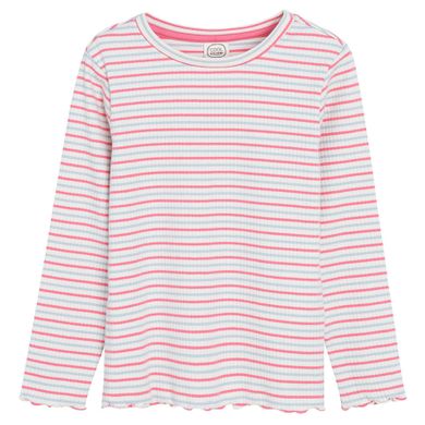 Cool Club, Bluzka dziewczęca z długim rękawem, prążkowana, mix