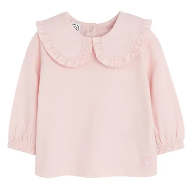 Cool Club, Bluzka dziewczęca z długim rękawem, różowa