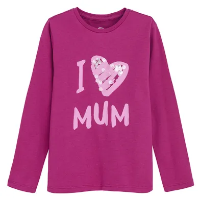 Cool Club, Bluzka dziewczęca z długim rękawem, różowa