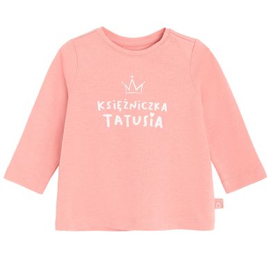 Cool Club, Bluzka dziewczęca z długim rękawem, różowa