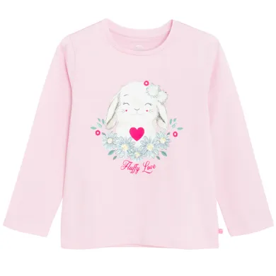 Cool Club, Bluzka dziewczęca z długim rękawem, różowa