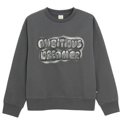 Cool Club, Bluzka dziewczęca z długim rękawem, szara