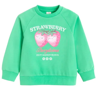 Cool Club, Bluzka dziewczęca z długim rękawem, zielona