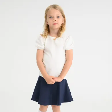 Cool Club, Bluzka dziewczęca z krótkim rękawem, biała