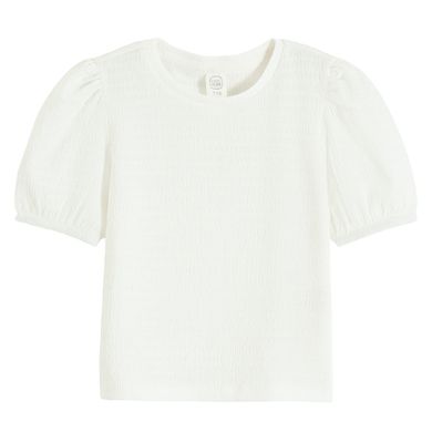 Cool Club, Bluzka dziewczęca z krótkim rękawem, biała