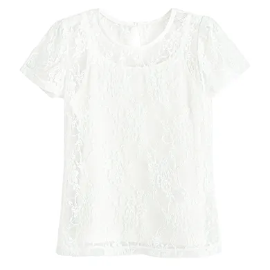 Cool Club, Bluzka dziewczęca z krótkim rękawem, biała