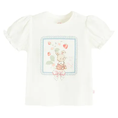 Cool Club, Bluzka dziewczęca z krótkim rękawem, biała