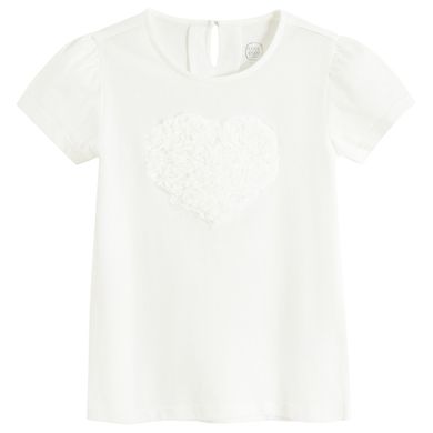 Cool Club, Bluzka dziewczęca z krótkim rękawem, biała