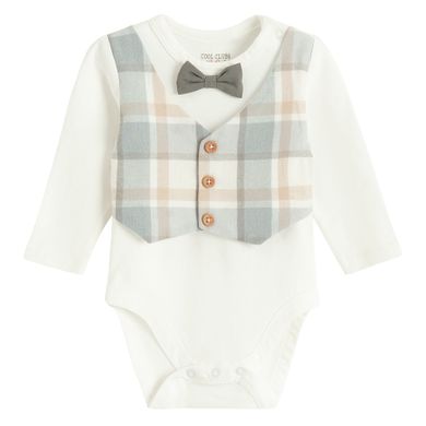 Cool Club, Body chłopięce z długim rękawem, białe