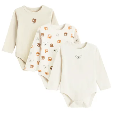 Cool Club, Body chłopięce z długim rękawem, mix, zestaw, 3 szt.
