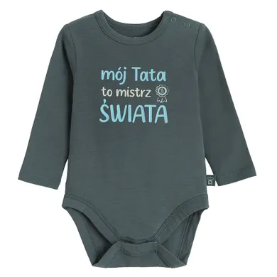 Cool Club, Body chłopięce z długim rękawem, szare