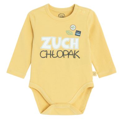 Cool Club, Body chłopięce z długim rękawem, żółte