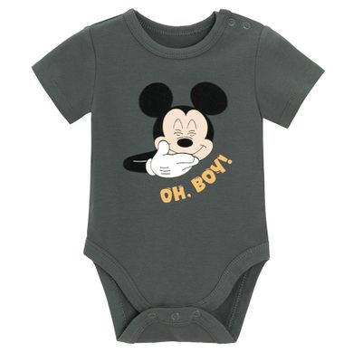 Cool Club, Body chłopięce z krótkim rękawem, grafitowe, Klub przyjaciół Myszki Mickey