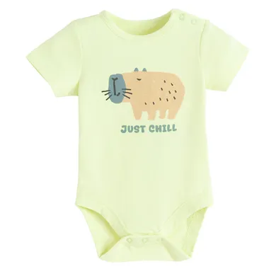 Cool Club, Body chłopięce z krótkim rękawem, limonkowe