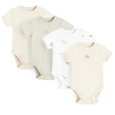 Cool Club, Body chłopięce z krótkim rękawem, mix, zestaw, 4 szt.