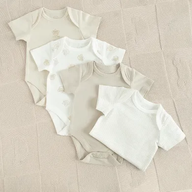 Cool Club, Body chłopięce z krótkim rękawem, mix, zestaw, 4 szt.