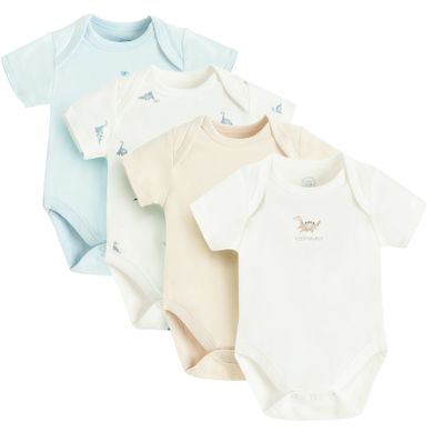 Cool Club, Body chłopięce z krótkim rękawem, mix, zestaw, 4 szt.