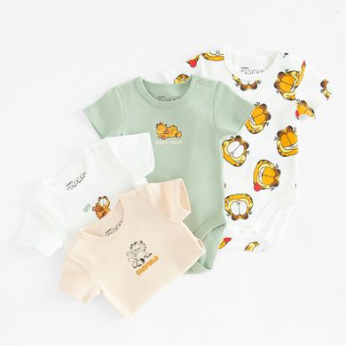 Cool Club, Body chłopięce z krótkim rękawem, mix, zestaw, 4 szt., Garfield