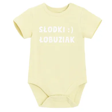 Cool Club, Body chłopięce z krótkim rękawem, żółte