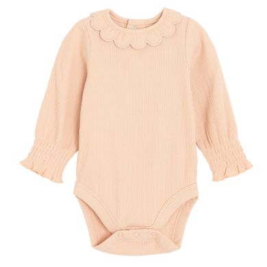 Cool Club, Body dziewczęce z długim rękawem, prążkowane, różowe