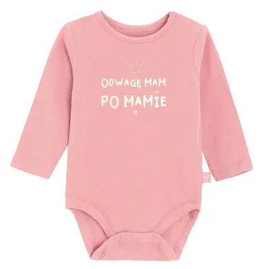 Cool Club, Body dziewczęce z długim rękawem, różowe