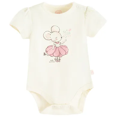 Cool Club, Body dziewczęce z krótkim rękawem, ecru