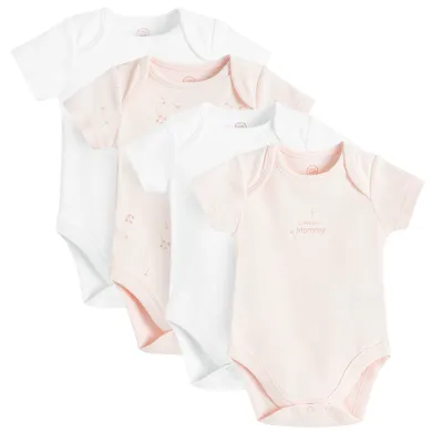 Cool Club, Body dziewczęce z krótkim rękawem, mix, zestaw, 4 szt.