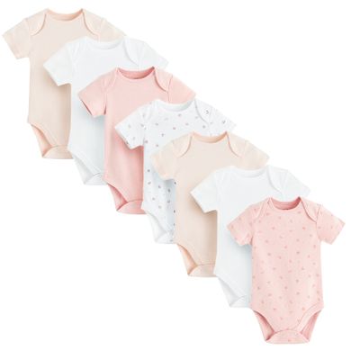 Cool Club, Body dziewczęce z krótkim rękawem, mix, zestaw, 7 szt.