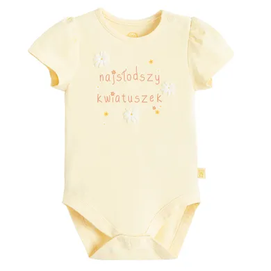 Cool Club, Body dziewczęce z krótkim rękawem, żółte