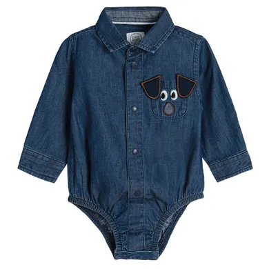 Cool Club, Body koszulowe chłopięce z długim rękawem, denim