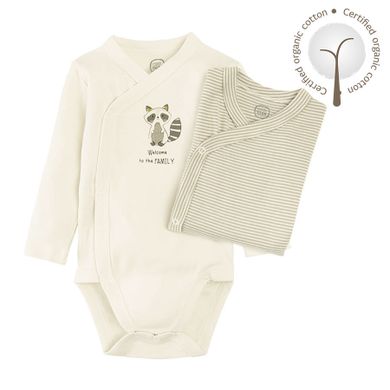 Cool Club, Body niemowlęce z długim rękawem, bawełna organiczna, zestaw, 2 szt.