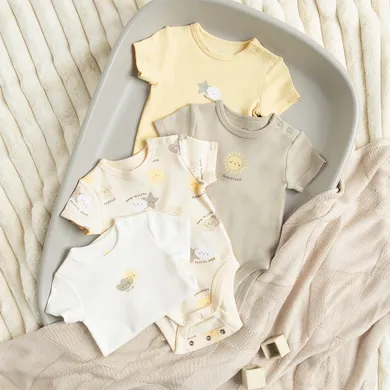 Cool Club, Body niemowlęce z krótkim rękawem, mix, zestaw, 4 szt.