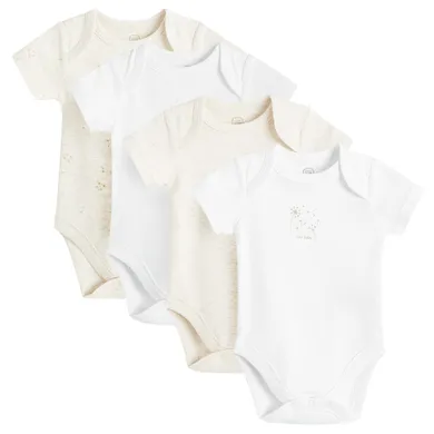 Cool Club, Body niemowlęce z krótkim rękawem, mix, zestaw, 4 szt.