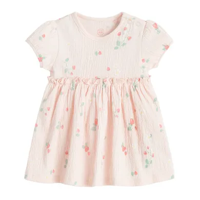 Cool Club, Body sukienka dziewczęce z krótkim rękawem, różowe