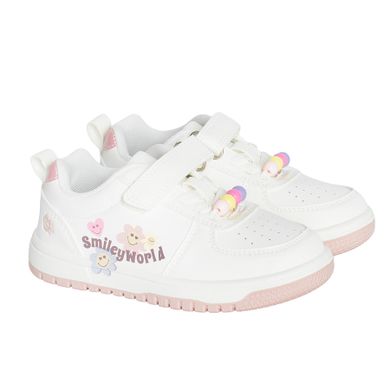 Cool Club, Buty sportowe dziewczęce, białe, SmileyWorld
